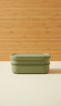Bamboo fiber lunchbox with leakproof seal